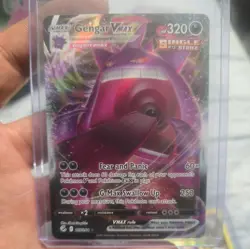 Pokemon TCG Gengar VMAX 157/264 Fusion Strike Ultra Rare Full Art Holo Card - Image 1