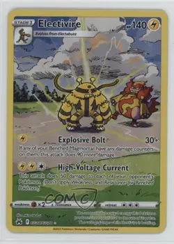 Full Art - Electivire Pokemon Sword & Shield Crown Zenith Galarian Gallery #GG08 - Image 1