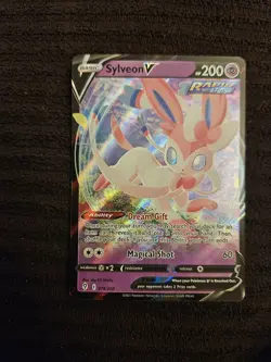 Pokemon Sylveon v Rapid Strike Holo Card 200 HP - Image 1