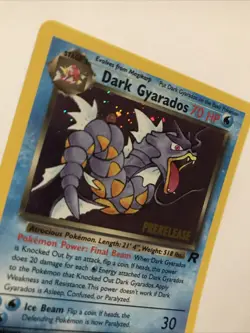 Dark Gyarados 8/82 Holo Team Rocket Prerelease Promo Pokemon Card - NM - Image 2