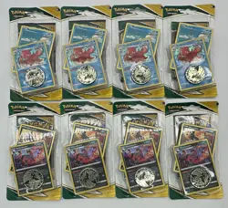 Lot of (8) Pokemon Evolving Skies Premium Checklane Blister Houndoom Octillery - Image 1