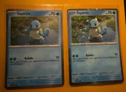 Pokemon Tcg 151 Cosmo Holo Squirtle Promo Variants HD And Pixel - Image 1
