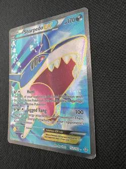 Pokemon TCG 2015 XY Primal Clash Sharpedo EX #152 Full Art Card - MP - Image 3