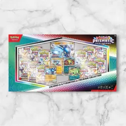 PRISMATIC EVOLUTIONS Lucario EX and Tyranitar EX Premium Collection Sam’s Club - Image 1
