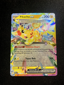 Pikachu ex 057/191 Double Rare Holo Pokemon Surging Sparks NM - Image 1