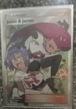 Pokemon Jessie & James Trainer Full Art Holo Rare Hidden Fates #58/68 English - Image 1