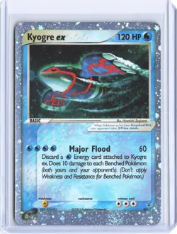 2003 Pokemon Nintendo Black Star Promo Kyogre ex #001 DOUBLE SWIRL LP - Image 1