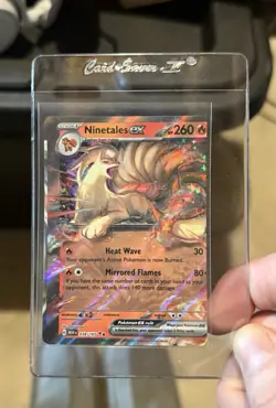 Pokemon 2023 Ninetales EX 38/165 SV Scarlet & Violet 151 ERROR MISCUT - Image 1