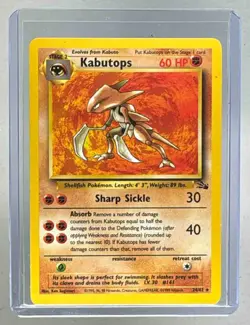 Kabutops 1999 Pokemon Fossil #24 - Image 1