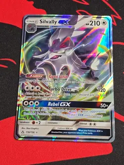 Pokemon TCG Silvally GX Sun & Moon: Ultra Prism 116/156 Holo Ultra Rare LP - Image 1