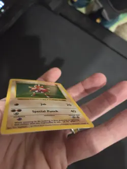 Pokemon TCG Hitmonchan Base Set 7/102 Holo Shadowless Holo Rare HP/MP - Image 4