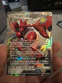 Pokemon TCG Scizor GX Full Art Holo Ultra Rare Celestial Storm 90/168 - Image 1