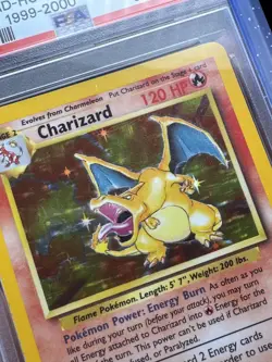 Pokemon Charizard Base Set "4th Print" 1999-2000 Holo Rare #4 PSA 9 MINT - Image 4