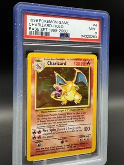Pokemon Charizard Base Set "4th Print" 1999-2000 Holo Rare #4 PSA 9 MINT - Image 5