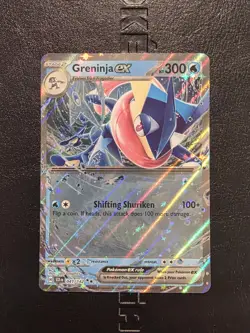Pokemon TCG Greninja ex #041/142 Double Rare SV07: Stellar Crown NM - Image 1