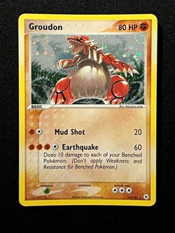 Pokemon 2004 EX Hidden Legends-Groudon 102/101 Secret Rare Holo -NM - Image 1