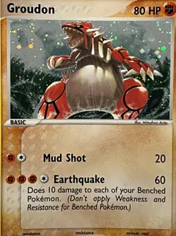 Pokemon 2004 EX Hidden Legends-Groudon 102/101 Secret Rare Holo -NM - Image 2