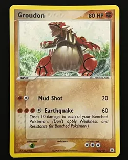 Pokemon 2004 EX Hidden Legends-Groudon 102/101 Secret Rare Holo -NM - Image 3