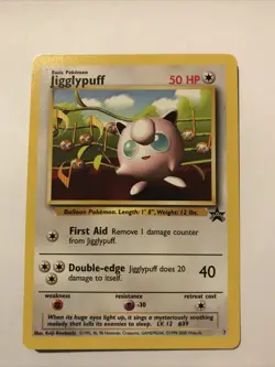 Pokemon TCG Jigglypuff Wizards Black Star Promos 7 Regular - Image 1