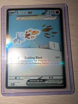 Eiscue ex 222/197 - Obsidian Flames - Special Illustration Rare SIR - NM Pokemon - Image 3