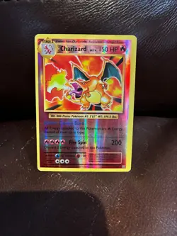 Pokemon TCG Charizard Reverse Holo 11/108 Evolutions, XY era (DMG) - Image 1