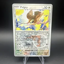 Pokemon TCG 151 Pidgey 016/165 Reverse Holo Play! League Stamp Promo MEW - Image 1