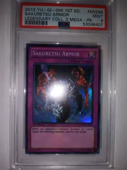 Yugioh - 1x Sakuretsu Armor - LCYW-EN288 - 1st Edition - Super - PSA 9 - Image 2