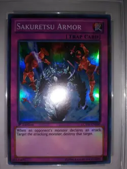 Yugioh - 1x Sakuretsu Armor - LCYW-EN288 - 1st Edition - Super - PSA 9 - Image 3