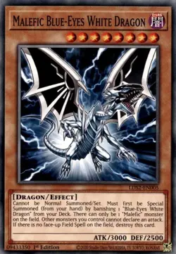 Yugioh! Malefic Blue-Eyes White Dragon - LDS2-EN005 - Common - 1st Edition Near - Image 1