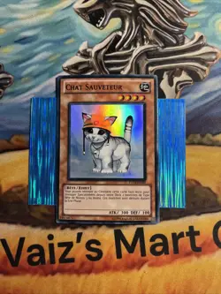 Yugioh Rescue Cat TU03-EN002 Super Rare EDISON MAX RARITY NM FRENCH - Image 1