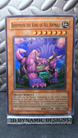 | Yugioh Behemoth the King of All Animals FET-EN014 Super Rare NM- 🔥 | - Image 1