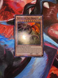 Yugioh! Slifer the Sky Dragon MVP1-EN057 Ultra Rare 1st Edition Light Play - Image 1