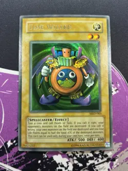 Yugioh Time Wizard MRD-065 Ultra Rare Unlimited NM OG Print Metal Raiders - Image 1