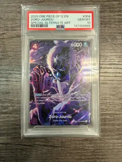 PSA 10 Zoro Juurou ST18-004 SP Parallel Legacy of the Master ONE PIECE TCG - Image 1