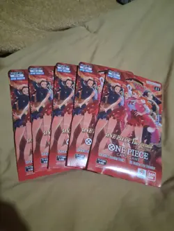 One Piece TCG Heroines Edition EB-03 Sleeved Booster Packs Lot of 5 Sealed - Image 1