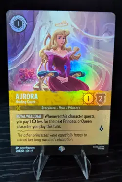 Disney Lorcana - Aurora - Holding Court (EPIC) (206/204) - [Fabled] - Image 1