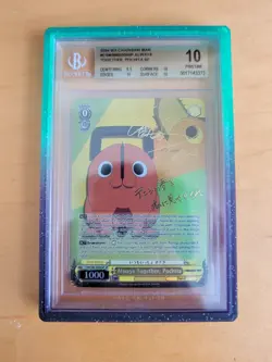 Weiss Schwarz Chainsaw Man Pochita CSM/S96-E004SP SP Foil Signed BGS 10 English - Image 1