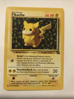 Pokemon "Ivy" PIKACHU Card BLACK STAR PROMO Set #1 Wizard of the Coast League NM - Image 1