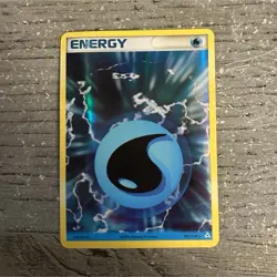 Pokemon Water Energy 107/110 EX Holon Phantoms Basic Holo English 2006 Card - Image 1