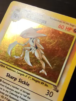 Pokemon TCG Fossil Unlimited Holo Rare Kabutops Card 9/62 - Image 4