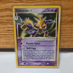 Alakazam Star 99/100 Crystal Guardians Holo Ultra Rare 80 HP Pokemon TCG Card - Image 1