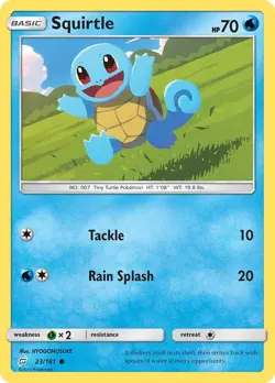 Squirtle 23/181 Common SM - Team Up Pokemon Card - Image 1
