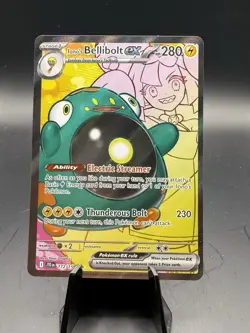Pokemon TCG Iono's Bellibolt EX Full Art Ultra Rare Holo Card 172/159 - Image 1