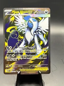 Pokemon Me01: Mega Evolution Holo Card Absol EX 161/132 Ultra Rare NM Condition - Image 1