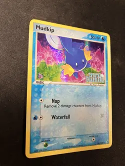 Pokemon Mudkip 58/100 Crystal Guardians Reverse Holo Stamped Ungraded Card - Image 2