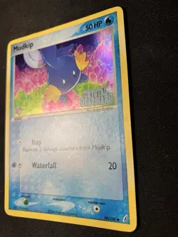 Pokemon Mudkip 58/100 Crystal Guardians Reverse Holo Stamped Ungraded Card - Image 3
