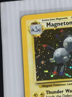Pokemon TCG Magneton 2 Holo Rare Card 9/130 Base Set 2 Very Clean With Semi Swir - Image 2