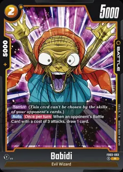 Babidi FB03-083 Common English Raging Roar Dragonball Fusion World Card Game - Image 1