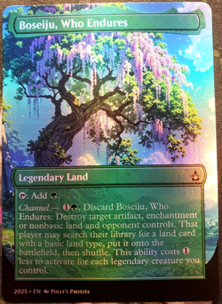 Boseiju, Who Endures FOIL Proxy Card with Custom Colorful Anime Art Design - Image 1