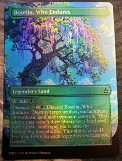 Boseiju, Who Endures FOIL Proxy Card with Custom Colorful Anime Art Design - Image 4
